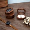 Handmade Wooden Rustic Ring Box Clear Lid Wedding Ring Storage Box Velvet Interior Magnet Closure Proposal Engagement Ring Holder