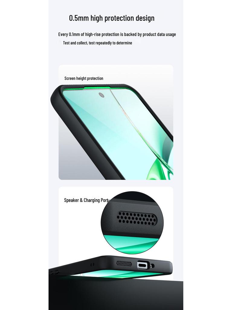 Матовый чехол OnePlus Nord5 с ощущением кожи, с подушкой безопасности, заглушкой от пыли и защитой от падения для OnePlus 13T.