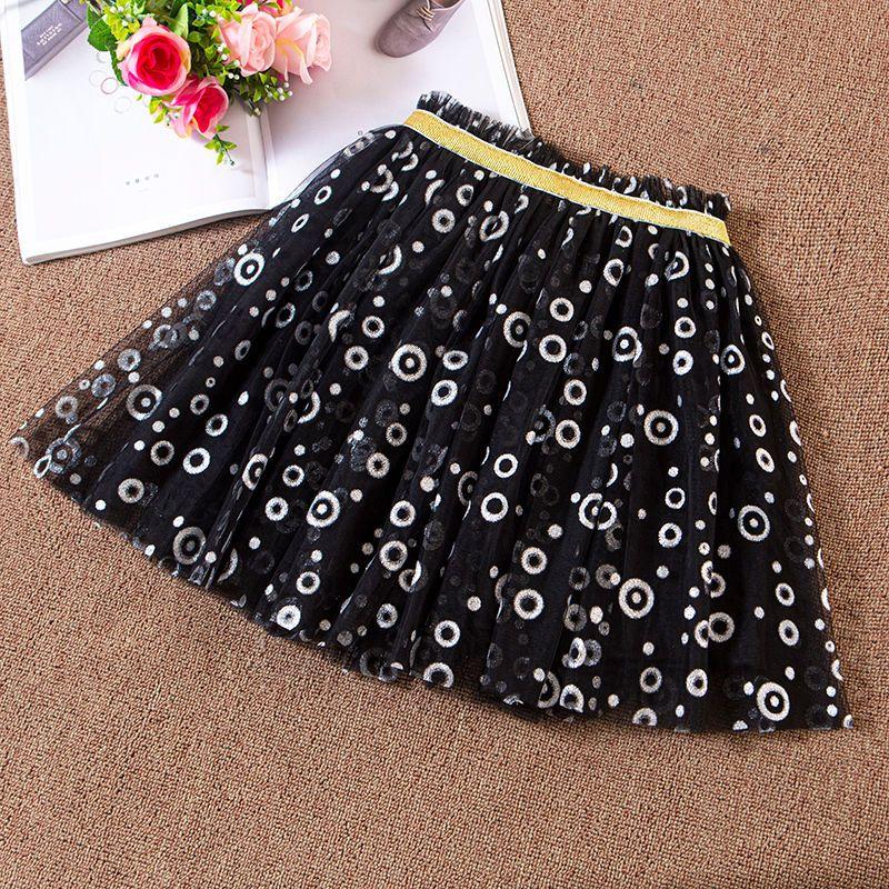 New Girls' Half Skirt Children's Fashion Performance Skirt Big Children's Mesh Skirt