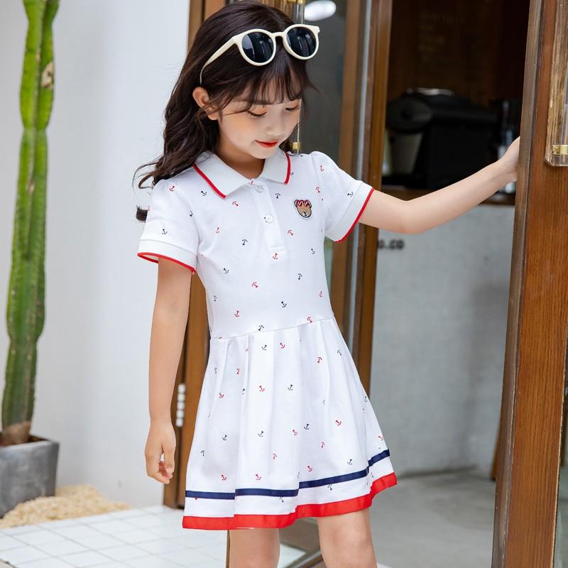 Girls Princess Dress Cotton Cartoon Casual Kids Over 4 Years Old