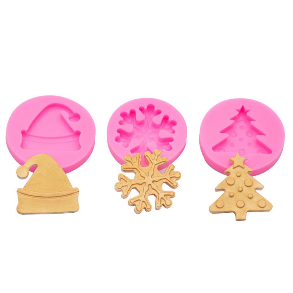 Christmas Snowflake Christmas Tree Silicone Mold Plaster Aromatherapy Candle Baking Mold