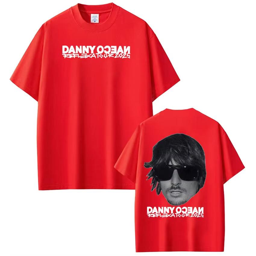 Rapper Danny Ocean Tour 2026 Vintage Graphic T Shirt Mens Women summer Hip Hop Tshirt Cotton Casual Gothic Punk Tshirts