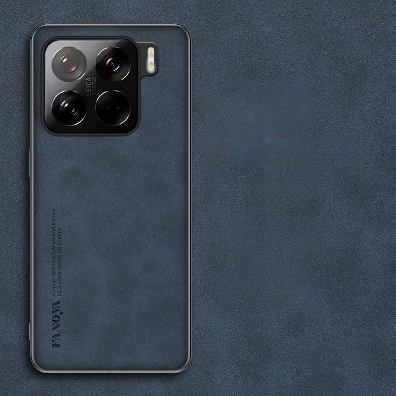 Чехлы для Xiaomi 15 Матовый чехол из искусственной кожи ягненка для Xiaomi 15 Pro 14T 14 Ultra 13T Turbo4 POCO X7Pro Мягкая рамка Противоударный чехол
