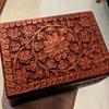 Hand Carved Wooden Jewellery Box, Gift for Girlfriend, Gift for Wife, Bridesmaid Gift, Gift