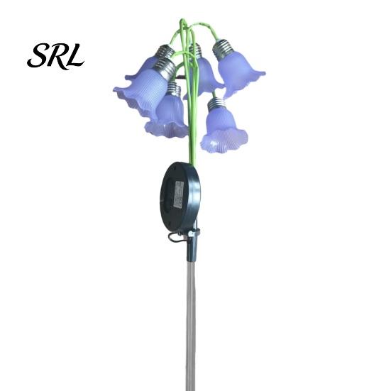 Atmosphere Lights for Terrace 6 Head Lily Solar Garden Light, IP44 Waterproof Flower Ornaments Outside Stake Lamp Yard Patio, Outdoor Pathway