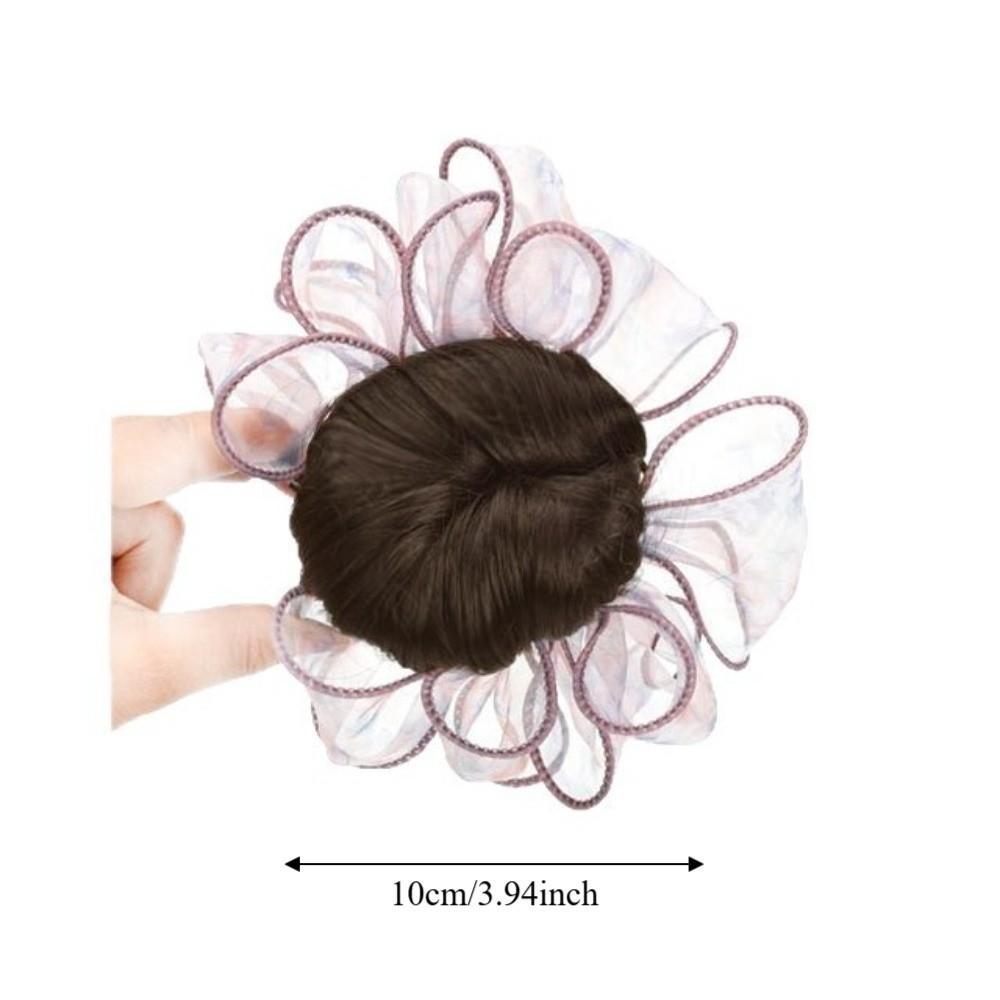 Hair Tie Bun-making Hair Bun Clip Sweet Women Bun Hairpiece Daily Use
