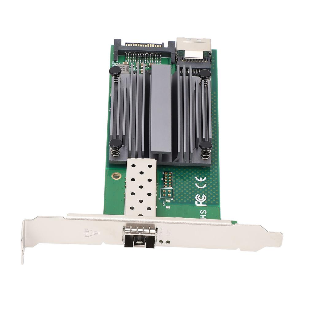 Ethernet NIC Card M.2 To 10Gb B+M KEY 82599‑1 SFP Industrial Control Server Network Card