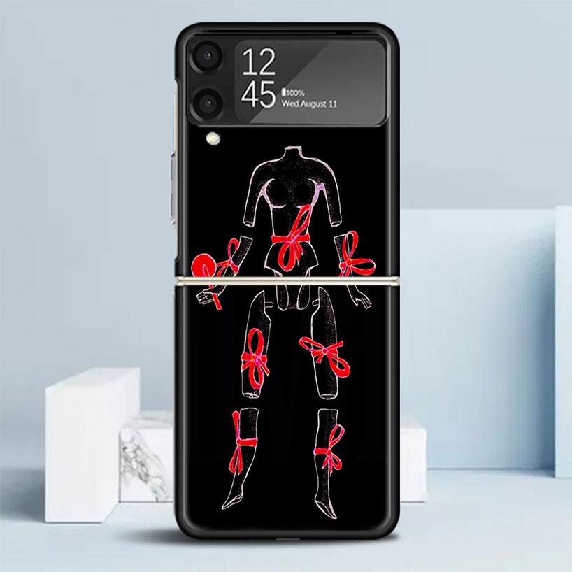 TV Show Dexter Morgan Black Cover for Samsung Galaxy Z Flip 7 6 5 4 3 5G Phone Case Flip7 Flip6 Flip5 Flip4 Flip3 Pattern Case G