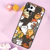 Милый Мультяшный Чехол-Кошка Для Oppo A17 A57 A16 A76 A96 A60 A40 A80 A18 A38 A58 A78 A98 A15 A54 A74 A94 A6 A5 Pro