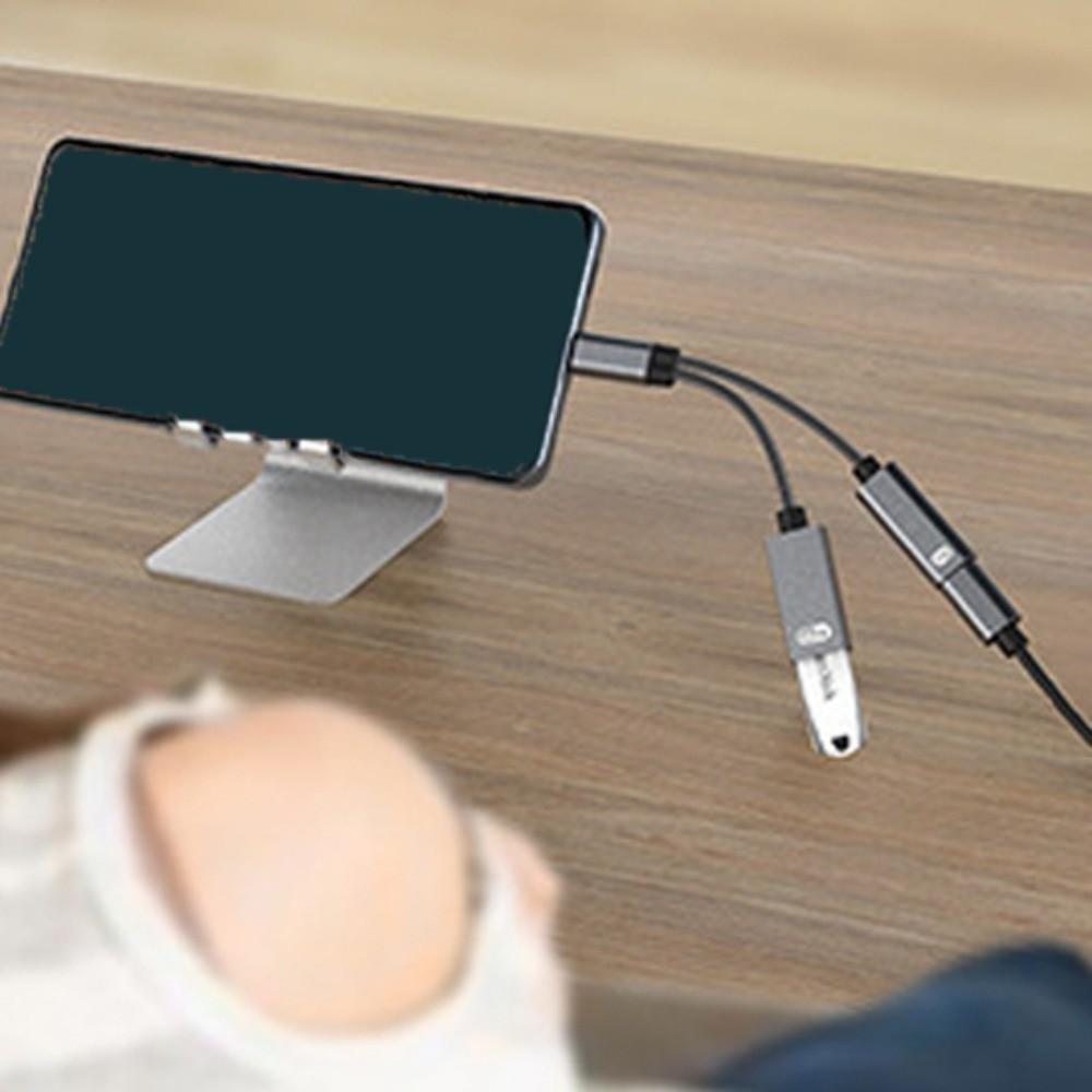 Converter 2 in 1 Type-C To USB OTG Adapter PD60W Type C 2-in-1 Multifunctional Adapter Keyboard