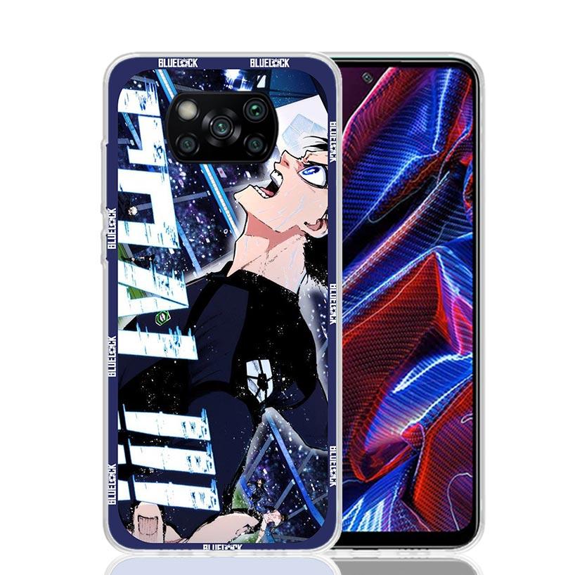 Чехол для телефона Football Anime Blue Lock для Xiaomi Poco X7 X6 X5 Pro F7 Ultra Redmi 15C 15 13 13C 12 12C 10 10A 10C 9 9A 9C 9T