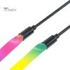 2Pcs Cat Stick Interactive Toy Double-Sided Rainbow Webbing Tease Scratch-Resistant Bite-resistant Entertaining Cat
