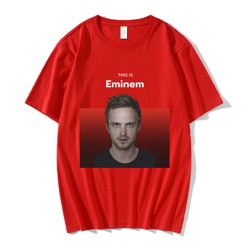 Футболка Breaking Bad Смешная This Is Eminem Джесси Пинкман Мем Графические Футболки Мужские Женские Ретро Винтажные Хлопковые Футболки