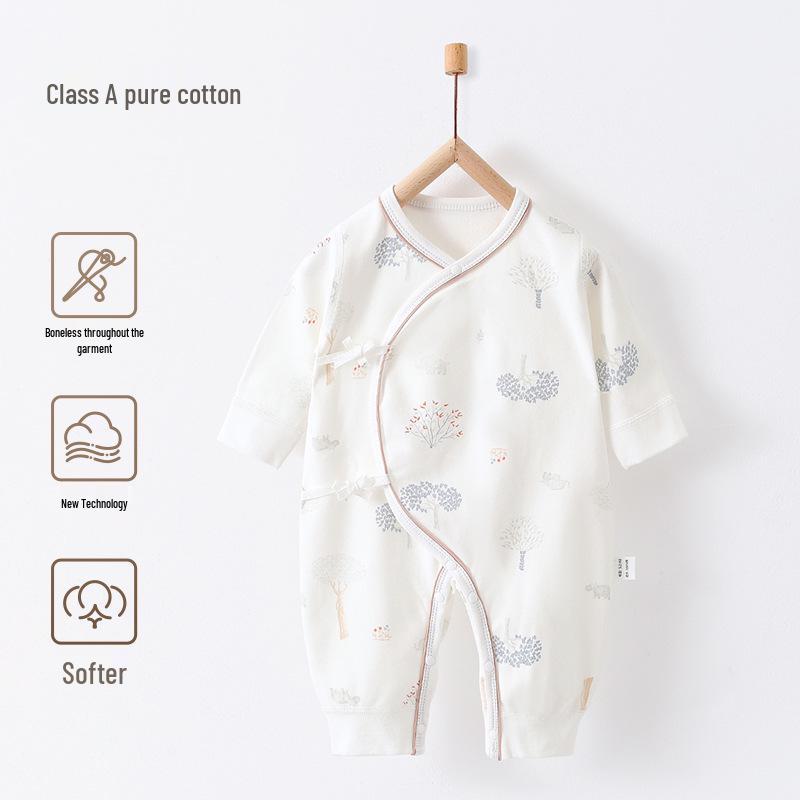 Детский боди из чистого хлопка - Монашеский комбинезон для новорожденных на все сезоны (0-3 месяца)