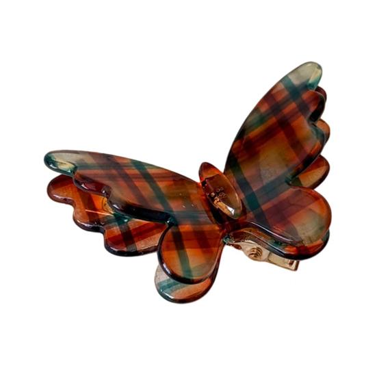 Nostalgie Side Bang Hair Clip, Three-Dimensional Butterfly Decor Hairpin, Acetate Plate Accessories for Secure Bangs And Half-Tied