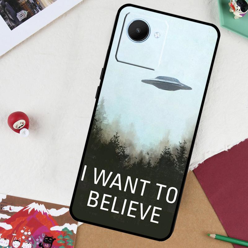 Я хочу верить Чехол для For Realme GT7 Pro GT 6T 5 6 C67 C75 C61 C55 C53 C51 C21Y C25S 10 11 12 13 14 Pro Plus
