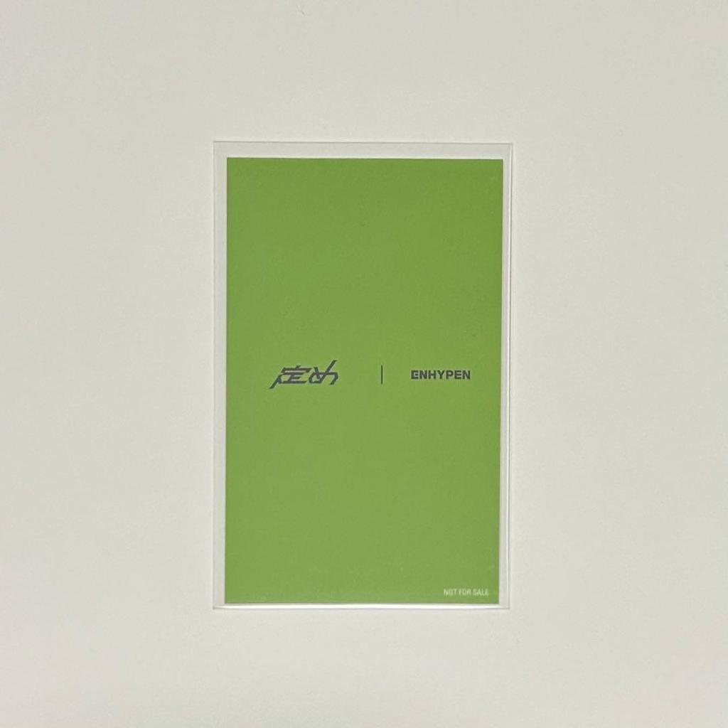 [USED] ENHYPEN Sunwoo's Destiny Weverse Shop Japan Lucky Drop