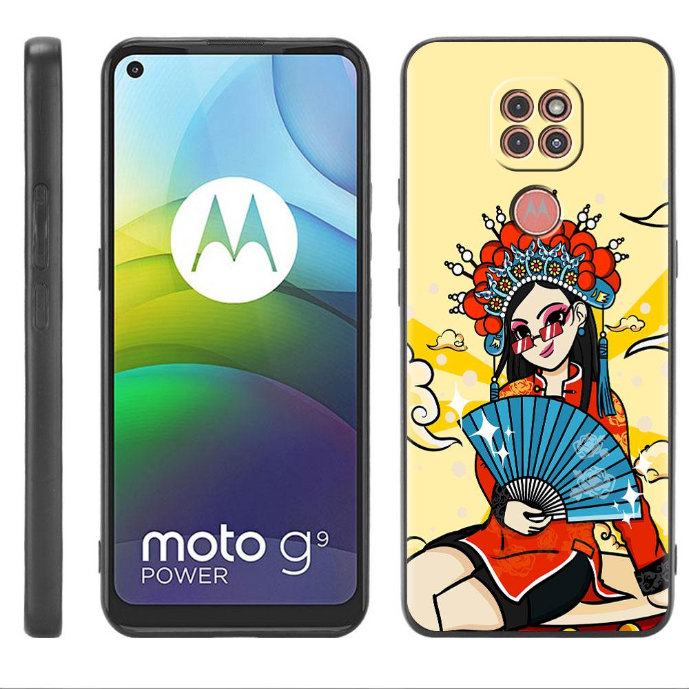 Чехол для Motorola G30 G60 G9 Play One Fusion Plus Edge 20 G8 Power Lite G22 G50 G200 G51 G71 G31, чехол для телефона Opera Retro Girl