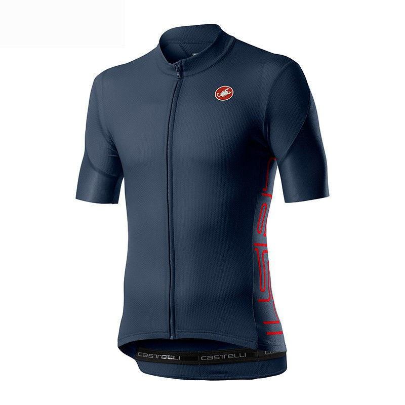 Мужская велосипедная майка Castelli с коротким рукавом Pro Team для шоссейного велосипеда Мужская велосипедная рубашка