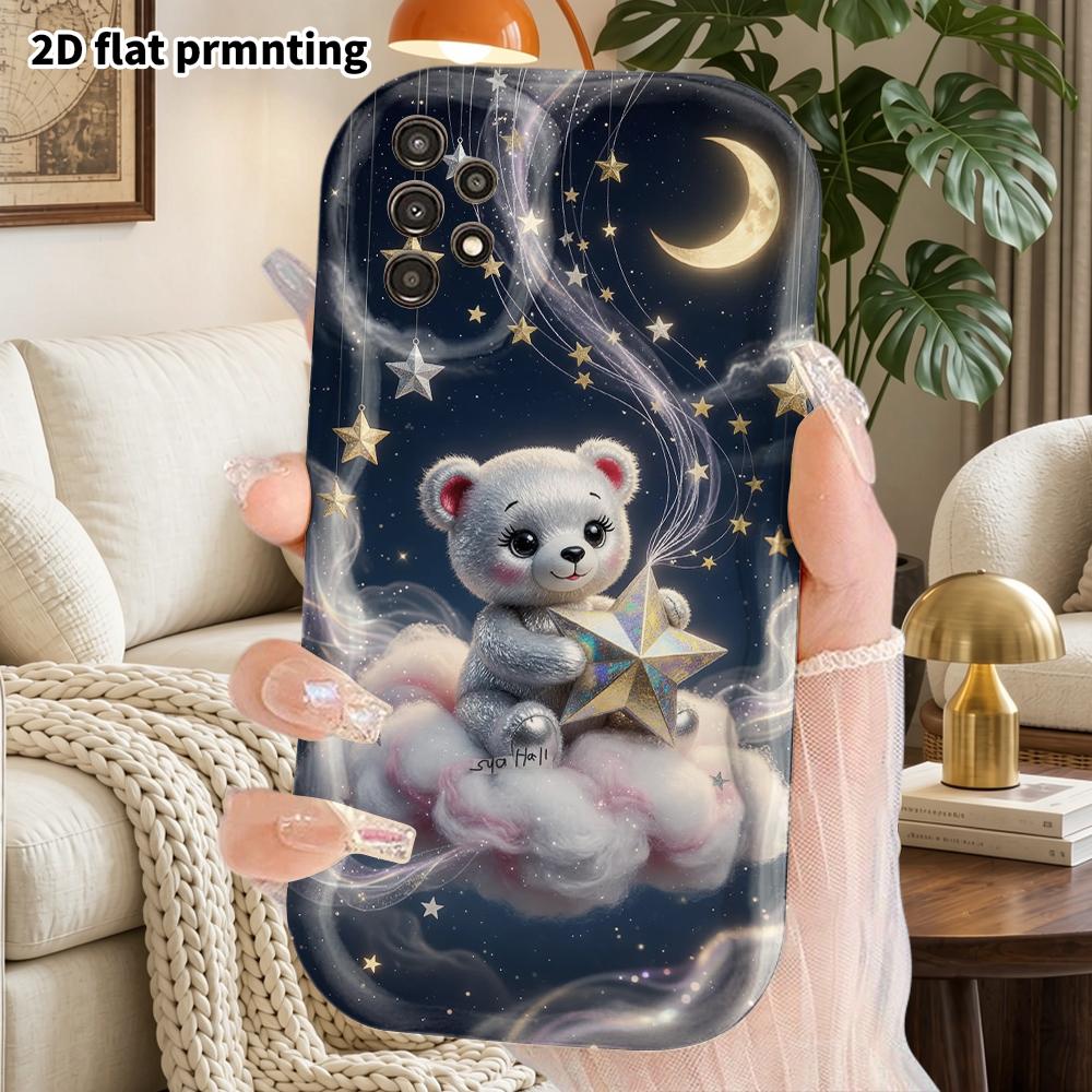 Phone Case: 2D Flat Samsung Galaxy A34 A35 M05 M06 S20 S22 S21 FE Plus 5G Protective Case, Couple Style, Doll Starry Sky, Christmas and Halloween Gift