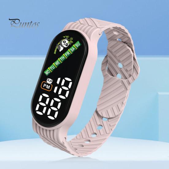 Fashion LED Sports Watch for Students Waterproof Multicolor Electronic Wristwatch with Soft Silicone Strap Stylish Gift for Men Women