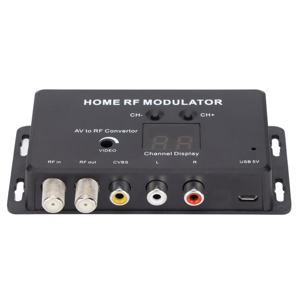 UHF Modulator Audio and Video To RF Channel Home RF Modulator for DVD Players Games Digital Equipment.