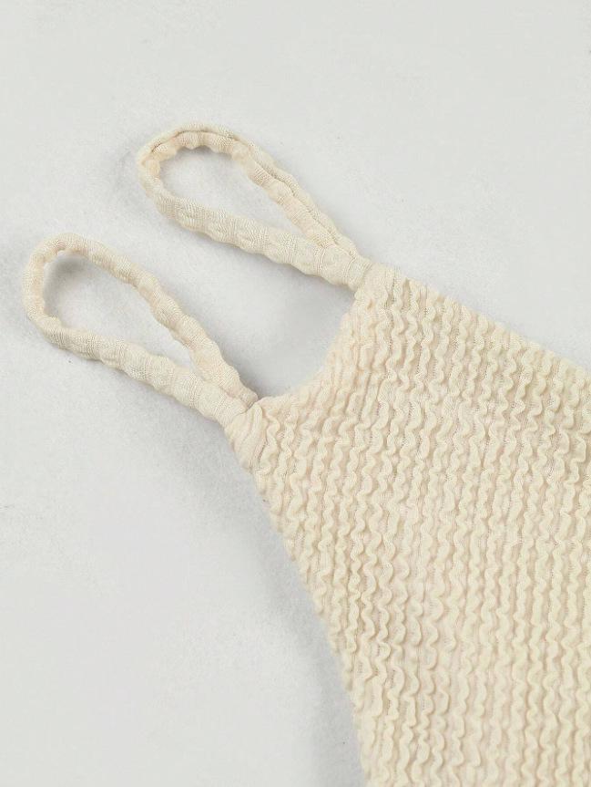 Европейский и американский комплект бикини на одно плечо 2025 года с сексуальным дизайном с вырезами