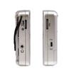 Monochrome Radio USB Charging Dry Battery Power Switchable Silver AM/FM SAD-M726/S