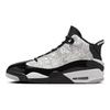Jordan Dub Zero White Thunder Модные Удобные Нескользящие Износостойкие Средневысокие Ретро Баскетбольные Кроссовки Унисекс Черные 311046-110
