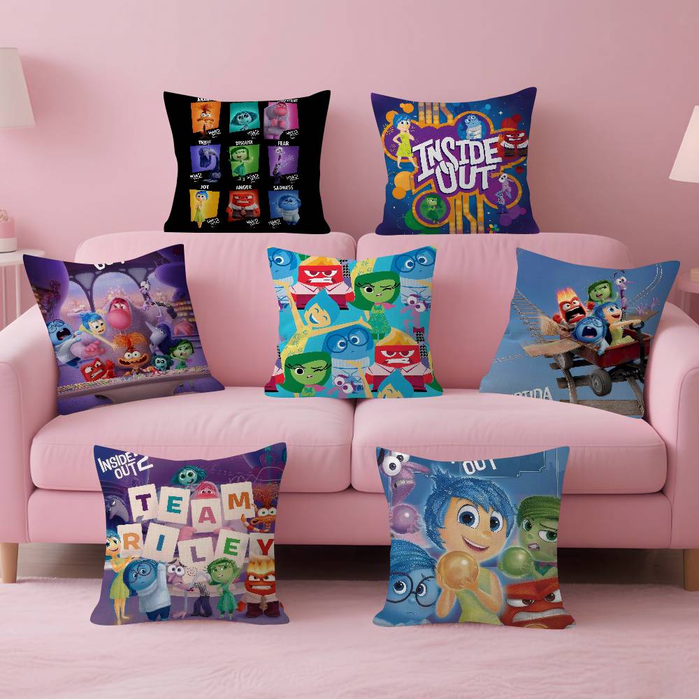 Movie cartoon IInside FUN Out Cushion Cover Inches Farmhouse Decor Home Throw Pillow Covers for Couch Decorations