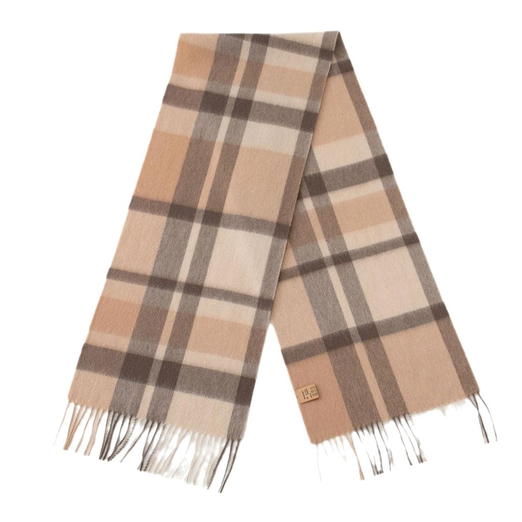 Christmas 100% Wool Scarf, High-quality Women's Versatile, Plaid Stitching Warm Neck