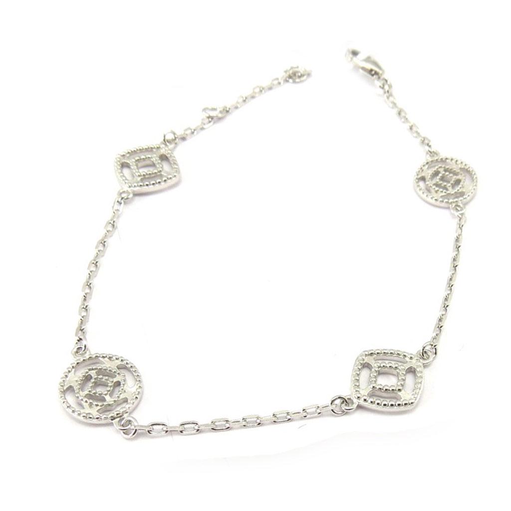 Les Trésors De Lily [K3421] - Silver 'Goddess' Silver Bracelet (rhodium-plated) - 10 To 13 Mm