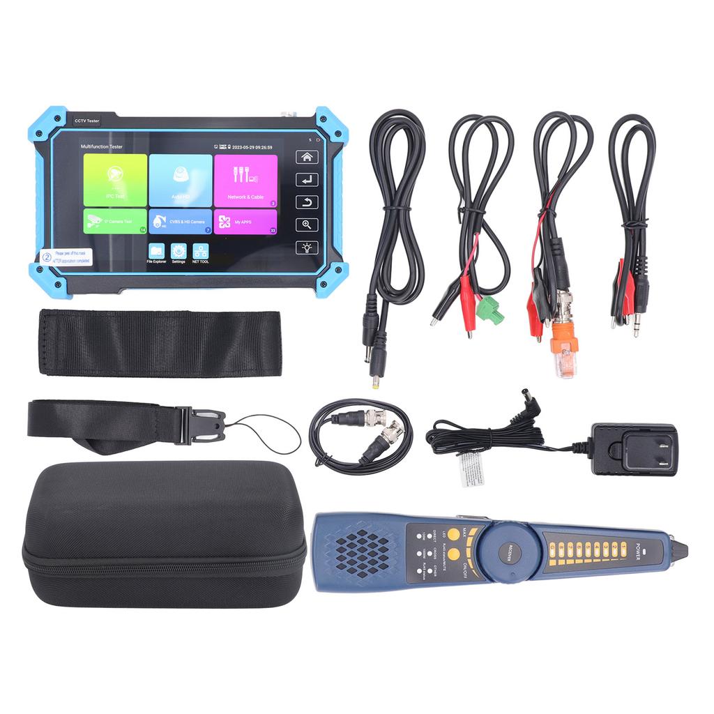 Тестер камеры видеонаблюдения HD VGA Входной сетевой аналоговый коаксиальный монитор AHD TVI CVI Тестер камеры с линией F