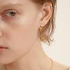 Серьги-гвоздики с замком-защелкой из серебра 925 пробы, дизайн V, большие LSE99
