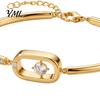 Adjustable Zircon Bracelet Sparkly Bangle for Women, Shiny Geometric Rhinestone Sophisticated Banquet Jewelry Bracelet, Statement Daily, Banquets,