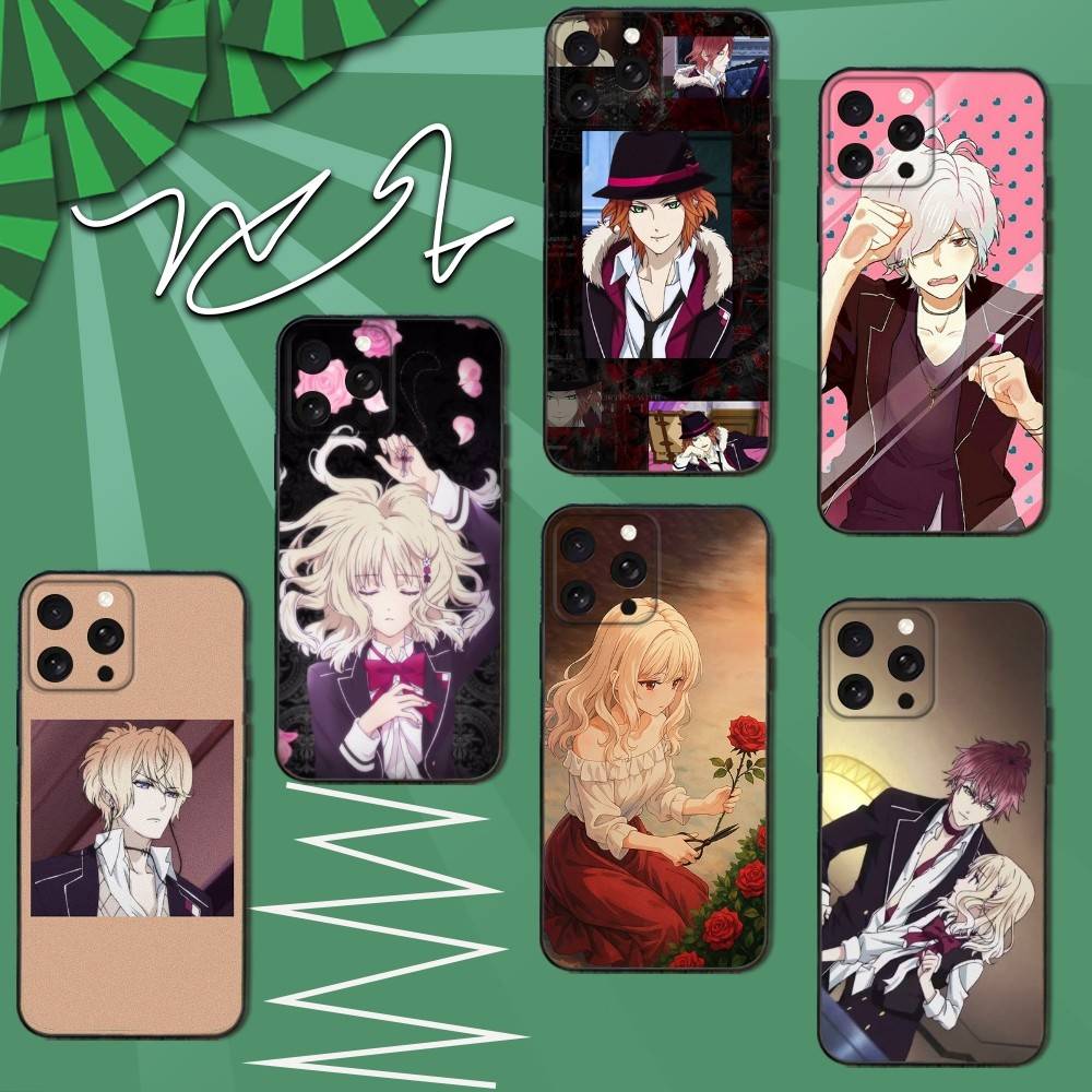 Чехол для телефона D-Diabolik для любителей аниме, для iPhone 12,13,14,11,12,17,16,15,Plus,Pro Max,XS,X,XR,SE,Mini, Мягкий силиконовый черный чехол