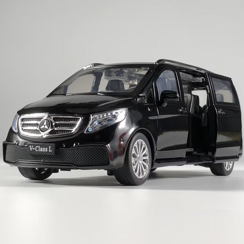 1/24 Benz V260L MPV Сплав Металл Литье под Давлением Модель Автомобиля Домашние Модные Украшения и Украшение Рабочего Стола Компьютера Высокодетализированные Транспортные Средства