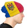 Крутая шапка с флагом Молдовы Skullies, унисекс, женская зимняя теплая шапка с напуском, вязаная шапка для лыж