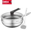 Антипригарная сковорода Debo из нержавеющей стали 316 с сотовым дном