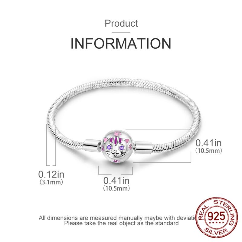 Браслеты из серебра 925 пробы, оригинальные 17-20 см, браслеты в виде звезд и глобусов, защитная цепочка, розовый замок с сердечком, DIY подвески, бусины, ювелирные изделия, подарки