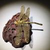 Delicate And Lovely Dragonfly Make Old Bronze Figurines Imitating Antique