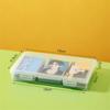 Photo Storage Box Rectangular Desktop Box Card Organizer Plastic Transparent Case For Photography Enthusiasts Desktop Postcard