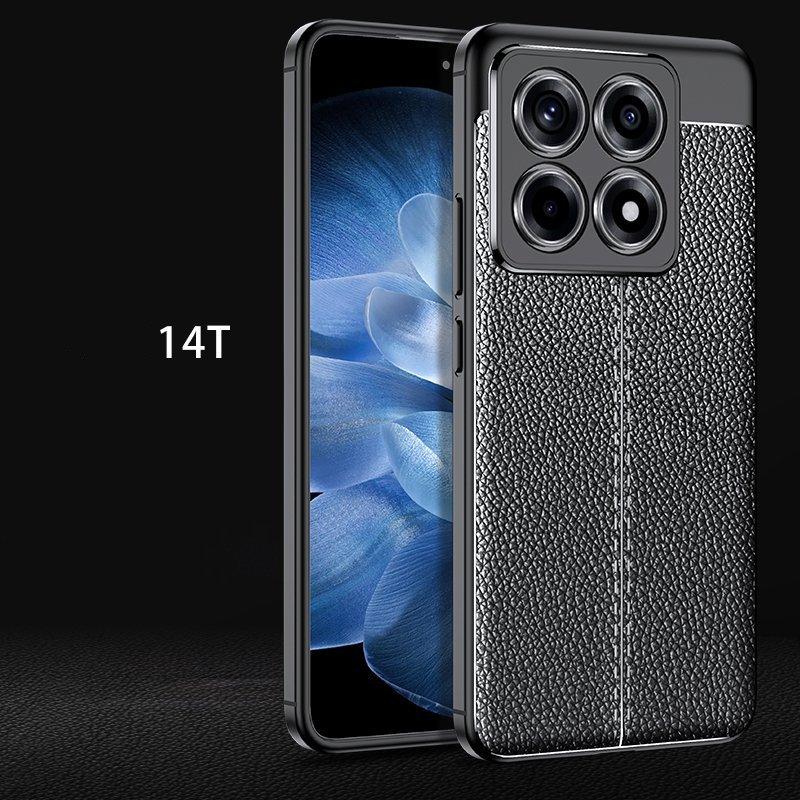 Для Xiaomi 14T Pro Чехол Xiaomi 14T Pro Обложка Funda Coque Ударопрочный Корпус ТПУ Мягкая Кожаная Защита для Телефона Для Xiaomi 14T Pro