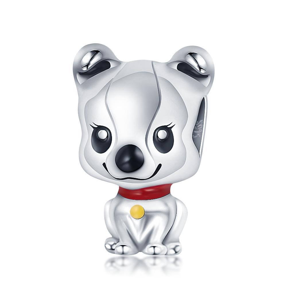 Qikaola Классические милые подвески в виде слона, бусины, подходят для оригинального браслета, настоящее серебро, подвеска, ювелирные изделия своими руками