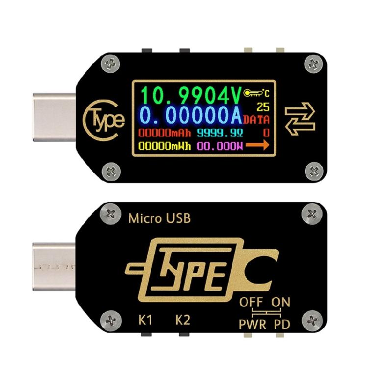 USB C Тестер Измеритель Мощности 3.5-24V 5A Тестер Напряжения Мультиметр USB C Амперметр Тестер LCD Дисплей Вольтметр