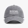 SOCIAL DISTANCING IF YOU CAN READ THIS YOURE TOO CLOSE Letter Baseball Cap Fashion Casual Adjustable Distressed Denim Hats