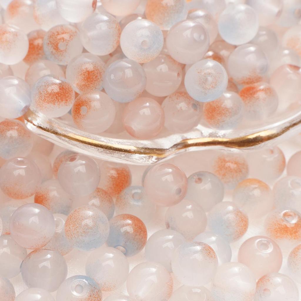 Браслет из стеклянных бусин «половина сахара» с пузырьками желе 8-10 мм - круглые свободные бусины для аксессуаров ручной работы