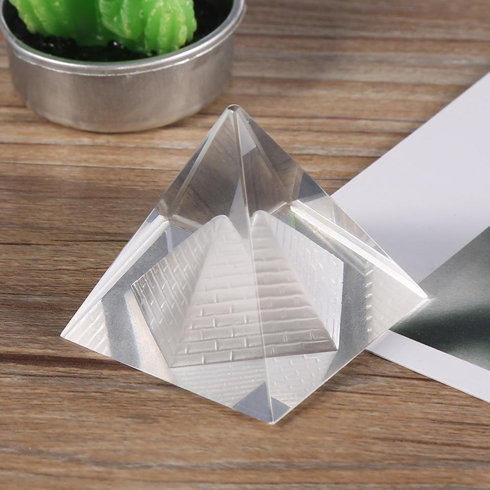 Crystal Crystal Pyramid Figurine 1.57 Inch Height Pyramid Ornament Home Decoration