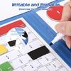 Magnetic Fraction Educational Puzzle, Magnetic Fraction Tiles and Circles, Elementary Fraction Manipulatives, Montessori Math Teaching Aid for Kids