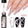 5 мл гель-лак для ногтей с серебристым металлическим эффектом, французская многофункциональная краска для ногтей с цветочным рисунком, УФ-гель-лак для рисования